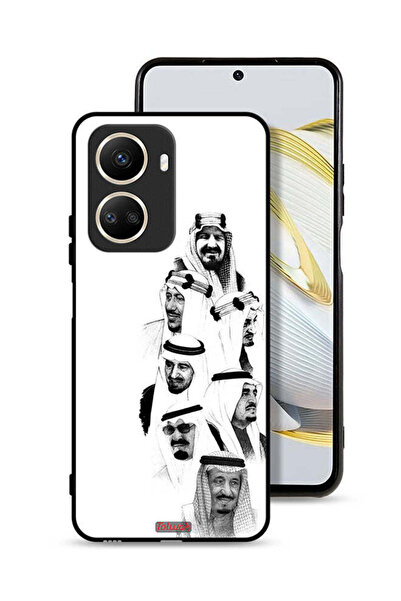 Tolwak غطاء حماية لهاتف هواوي نوفا 10 إس إي - فن ملوك السعودية - أبيض وأسود