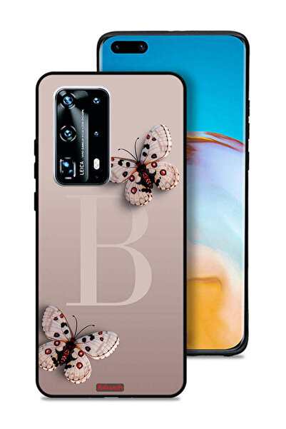 Tolwak غطاء حماية لهاتف هواوي بي 40 برو بلس 5G بنقشة فراشات