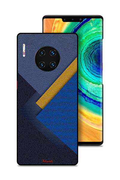 Tolwak غطاء حماية لهاتف هواوي ميت 30 إي برو 5G بنقشة مثلثات جلدية