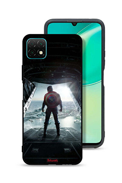 Tolwak غطاء حماية لهاتف هواوي نوفا Y60 بتصميم صورة كابتن أمريكا