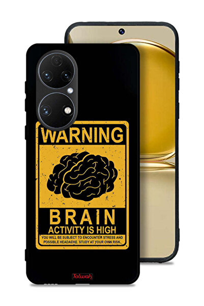 Tolwak غطاء حماية لهاتف Huawei P50E تحذير من ارتفاع نشاط الدماغ