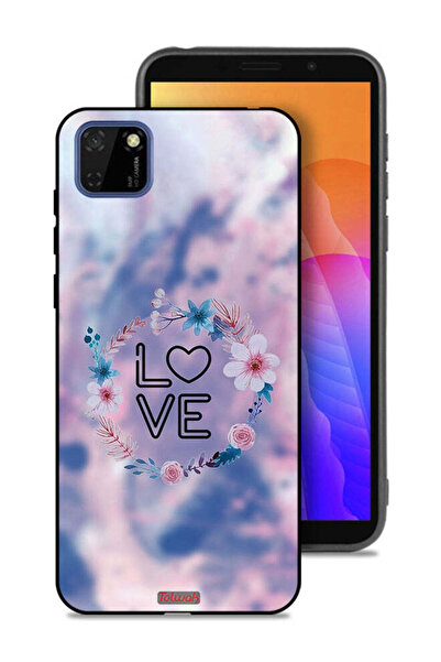 Tolwak غطاء حماية لهاتف هواوي Y5p بتصميم خاتم زهور الحب