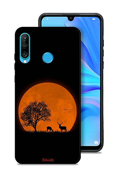 Tolwak غطاء حماية لهاتف هواوي نوفا 4e بطبعة فن القمر المسائي
