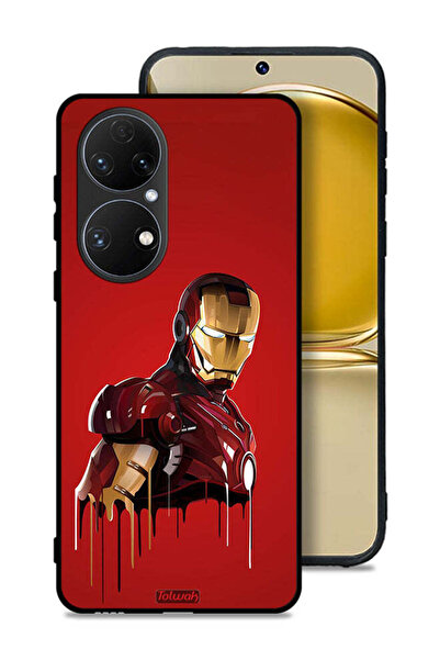 Tolwak غطاء حماية لهاتف هواوي P50 برسومات الرجل الحديدي