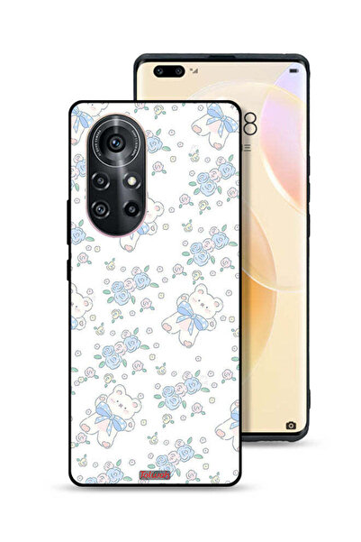 Tolwak غطاء حماية لهاتف هواوي نوفا 8 برو مع دب تيدي لطيف وأيقونة زهور