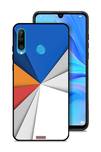Tolwak غطاء حماية لهاتف Huawei P30 lite مصنوع من مادة مطابقة للفن التجريدي