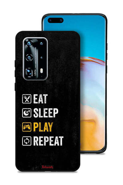 Tolwak غطاء حماية لهاتف هواوي P40 Pro Plus 5G، تناول الطعام، النوم، اللعب، ال...