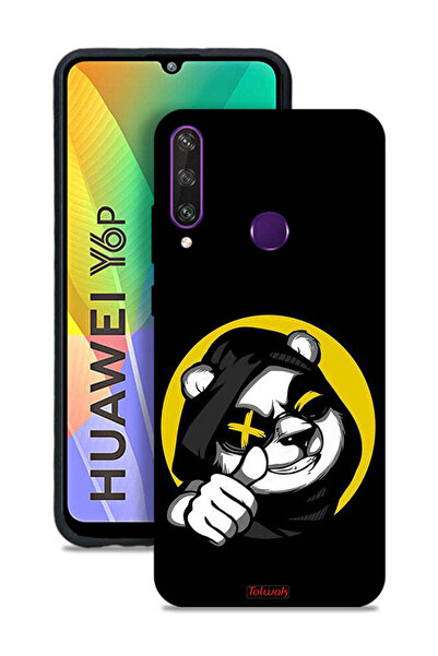 Tolwak غطاء حماية لهاتف هواوي Y6p بتصميم قطة مارشميلو لطيفة