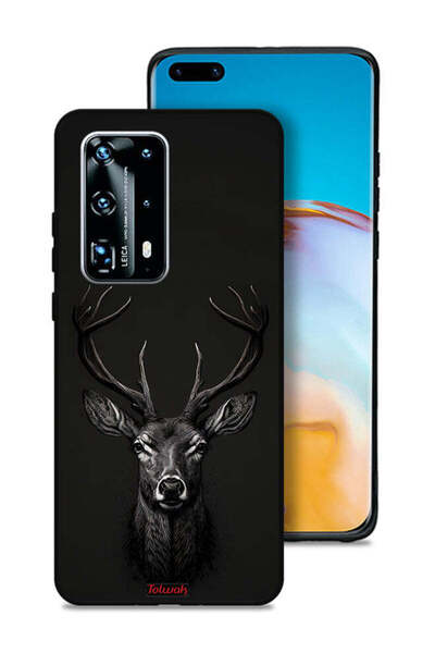 Tolwak غطاء حماية لهاتف هواوي P40 Pro Plus 5G بتصميم غزال رقمي