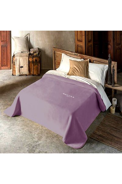 ROCHAS Plain blanket, Rochas brand, made in Spain (for two people, 220 x 240)