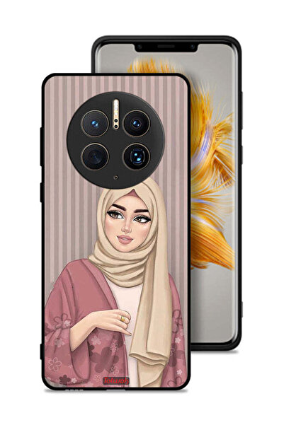 Tolwak Huawei Mate 50 Pro Protective Case Cover Hijab Girl Art