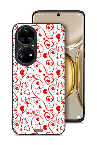 Tolwak غطاء حماية لهاتف هواوي بي 50 برو بنقشة قلوب