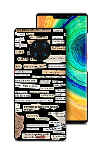 Tolwak غطاء حماية لهاتف هواوي ميت 30 إي برو 5G مع ملصقات اقتباسات