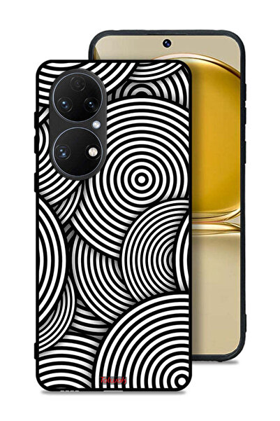 Tolwak غطاء حماية لهاتف هواوي P50E بنمط دوائر وهمية