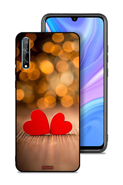 Tolwak غطاء حماية لهاتف هواوي بي سمارت إس بتصميم قلبين جميلين