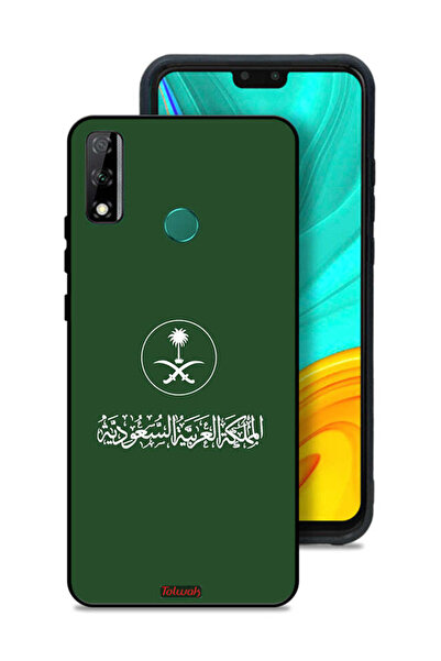 Tolwak غطاء حماية لهاتف هواوي Y8s - فن متجه لعلامة المملكة العربية السعودية