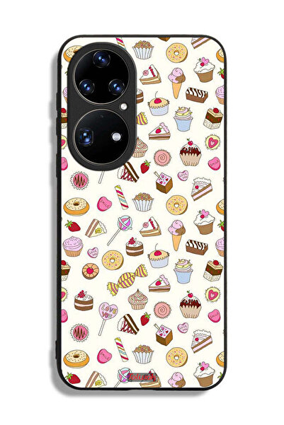 Tolwak Huawei P50 Pro Protective Case Cover Pattern Of Favorite Items