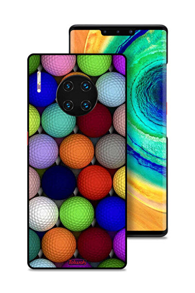 Tolwak غطاء حماية لهاتف هواوي ميت 30 إي برو 5G، كرات فنية تجريدية