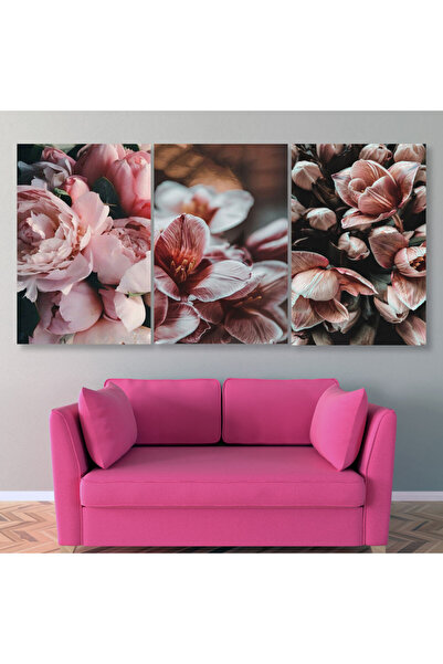 4gdran ثلاث لوحات قماشية مودرن مع برواز شامبين مجوف