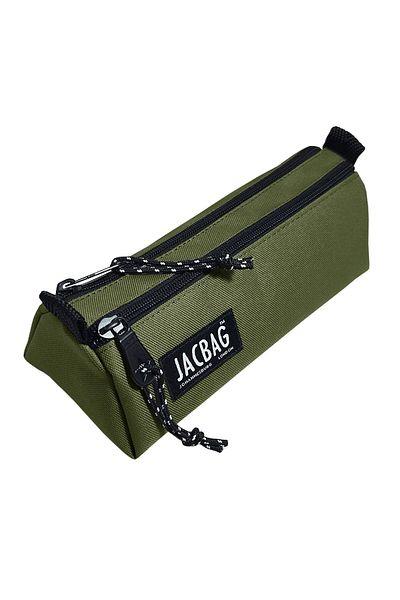 Jacbag Ανδρική τσάντα μολυβιού Dual Prime δύο θέσεων Triangle Green