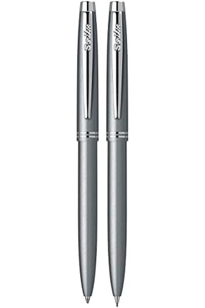 Mena Rise Şirinshop 108 Prestige Ballpoint Penversatile Pen Set Gray 1108107