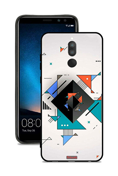 Tolwak غطاء حماية لهاتف هواوي ميت 10 لايت بأشكال مربعة ومثلثة ونمط تجريدي