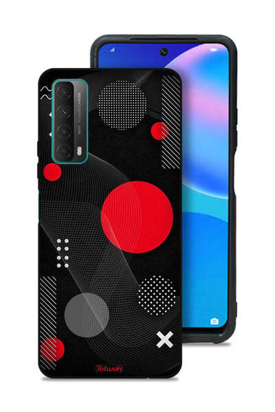 Tolwak غطاء حماية لهاتف هواوي بي سمارت (2021) بنمط دائري ومتقاطع