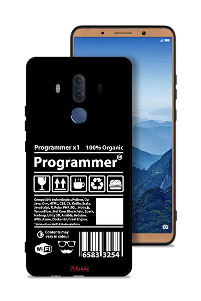 Tolwak غطاء حماية وملصق برمجة لهاتف هواوي ميت 10 برو