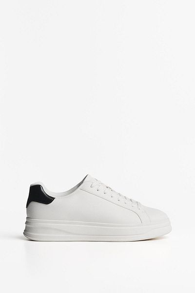 Bershka Minimalist lace-up trainers