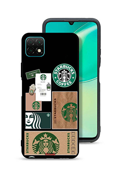 Tolwak غطاء حماية لهاتف هواوي نوفا Y60 - ملصق ستاربكس