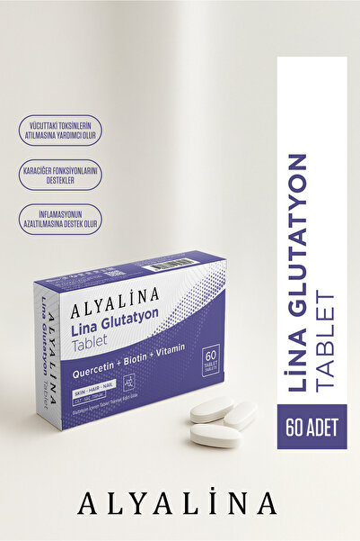alyalina Glutatyon Tablet 1500 mg Quercetin + Biotin + Vitamin
