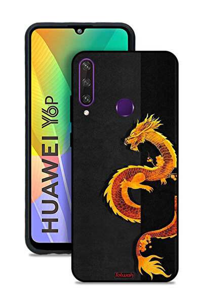 Tolwak Huawei Y6p Protective Case Cover Dragon Art