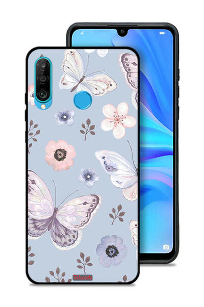 Tolwak غطاء حماية لهاتف هواوي بي 30 لايت بنقشة فراشات وزهور