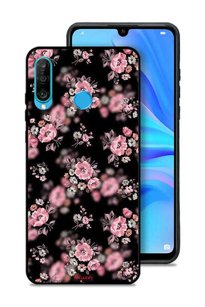 Tolwak غطاء حماية لهاتف هواوي P30 لايت بنقشة زهور بورتريه