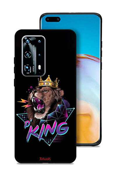 Tolwak غطاء حماية لهاتف هواوي P40 برو بلس 5G، رسم الأسد الملك