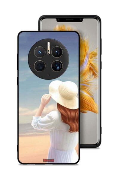 Tolwak غطاء حماية لهاتف هواوي ميت 50 برو بتصميم فتاة واقفة