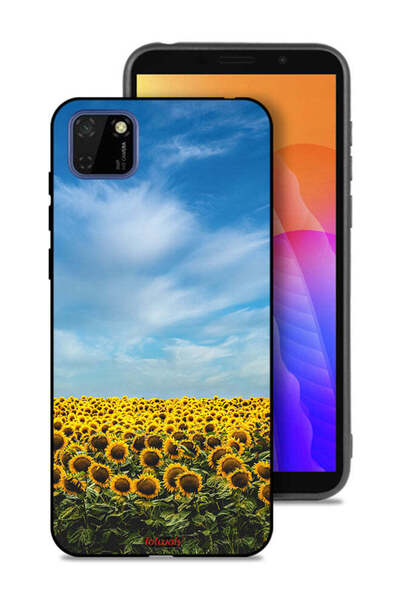 Tolwak غطاء حماية لهاتف هواوي Y5p بطبعة عباد الشمس تحت السماء