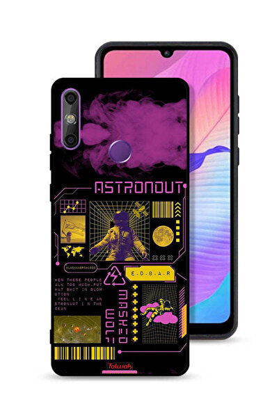 Tolwak Huawei Enjoy 20e Protective Case Cover Astronaut Sticker