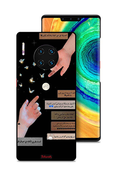 Tolwak غطاء حماية لهاتف هواوي ميت 30 إي برو 5G، اقتباسات عربية وأيدي ملامسة
