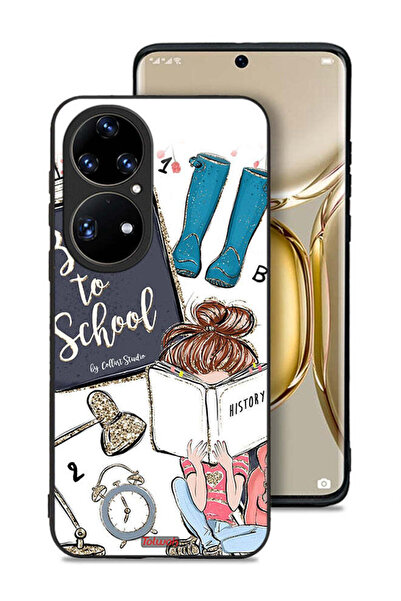 Tolwak غطاء حماية لهاتف هواوي P50 برو - فتاة مدرسية تقرأ التاريخ