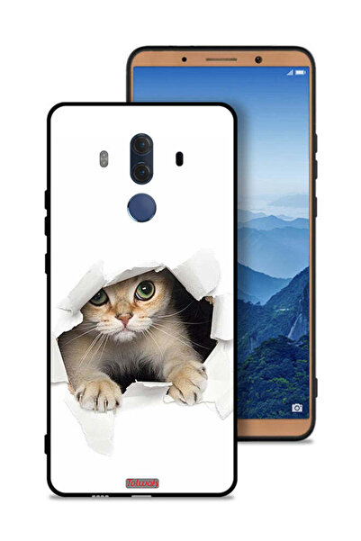 Tolwak غطاء حماية لهاتف هواوي ميت 10 برو بتصميم قطة