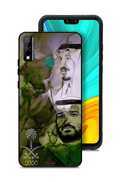 Tolwak غطاء حماية لهاتف هواوي Y8s - ملصق فني للملك سلمان وولي العهد محمد