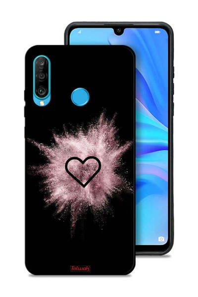 Tolwak غطاء حماية لهاتف هواوي بي 30 لايت بتصميم قلب لامع