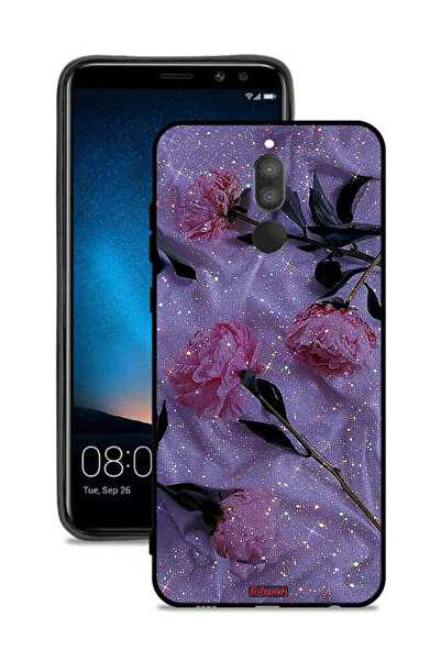 Tolwak غطاء حماية لهاتف هواوي ميت 10 لايت بنقشة ورود لامعة