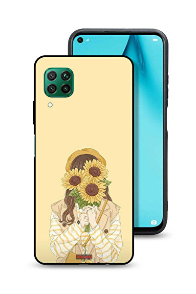 Tolwak غطاء حماية لهاتف هواوي بي 40 لايت 4G بنقشة عباد الشمس