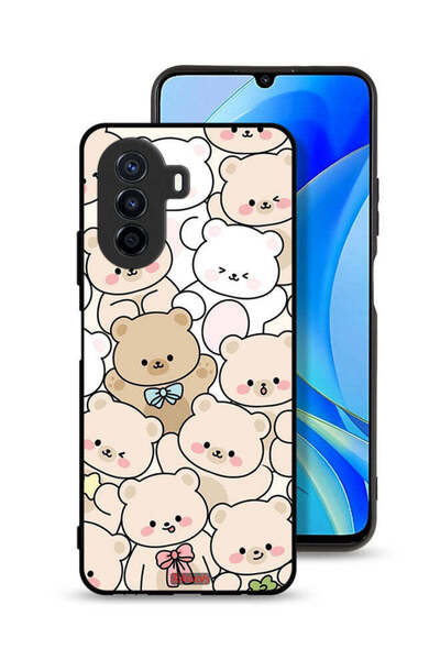 Tolwak غطاء حماية لهاتف هواوي نوفا Y70 بنقشة الدببة