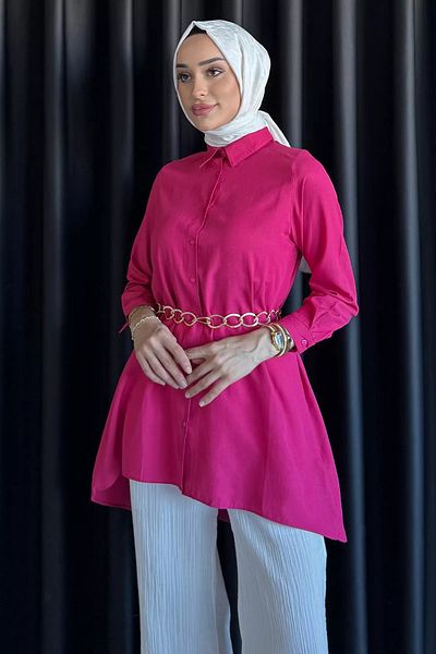 julude Φούξια Αλυσίδα Ζώνη Hijab Τουνίκ
