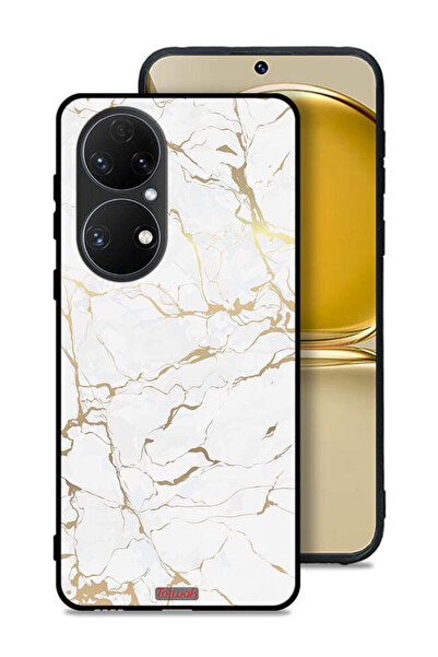 Tolwak غطاء حماية لهاتف هواوي P50E بنمط رخامي