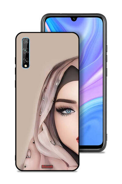Tolwak غطاء حماية لهاتف هواوي بي سمارت إس بتصميم فتاة نصف وجه