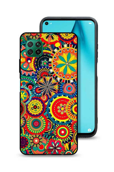 Tolwak غطاء حماية لهاتف هواوي بي 40 لايت 4G بنمط ماندالا ملون